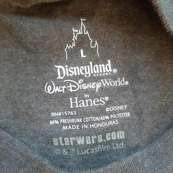 Mens Disney Star Wars Valentines Day Shirt Size Large NWT - Picture 2 of 3